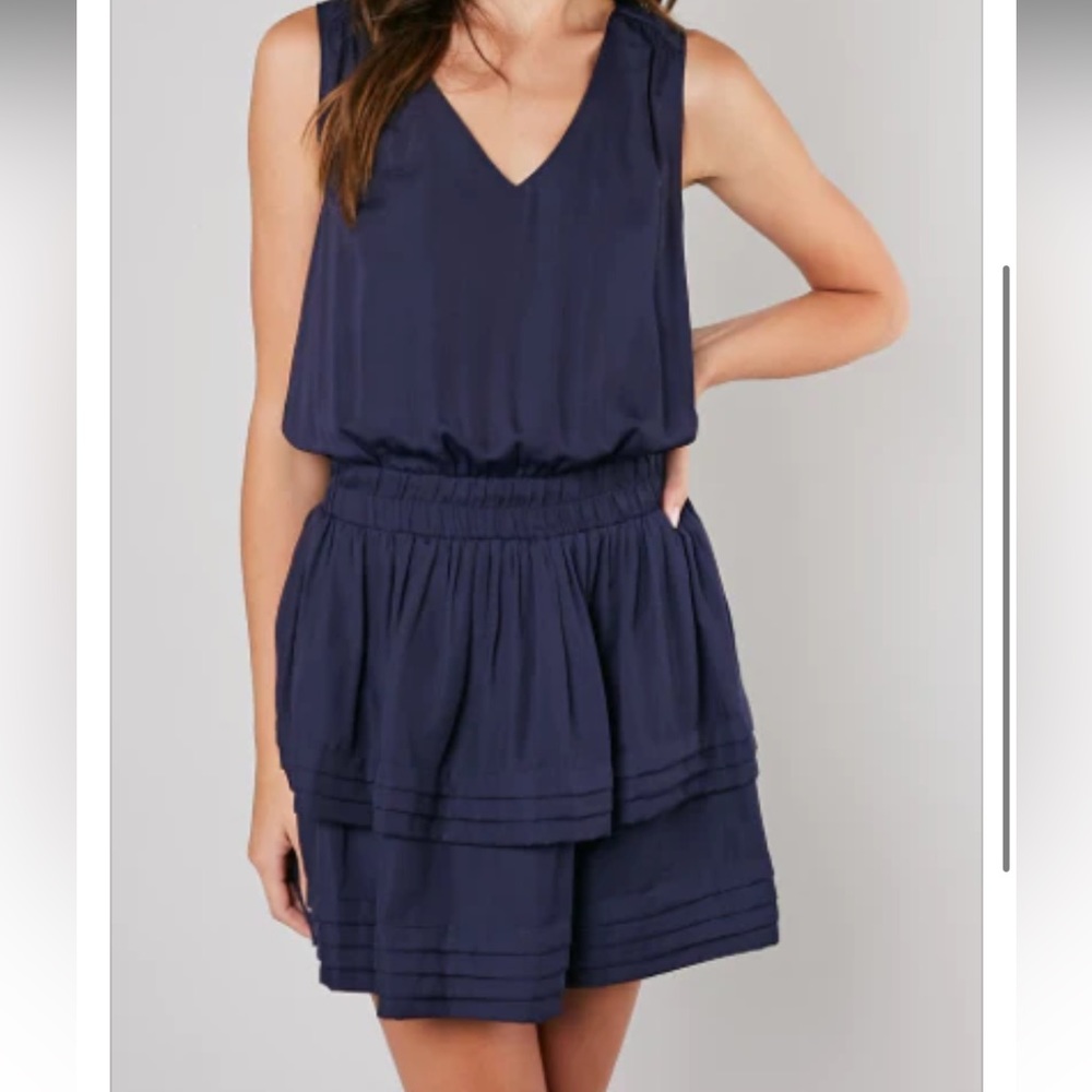 DO+BE Navy Tiered Short Dress